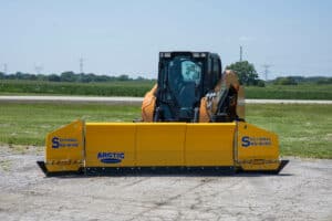 sectional sno-wing arctic snow and ice on skid steer3