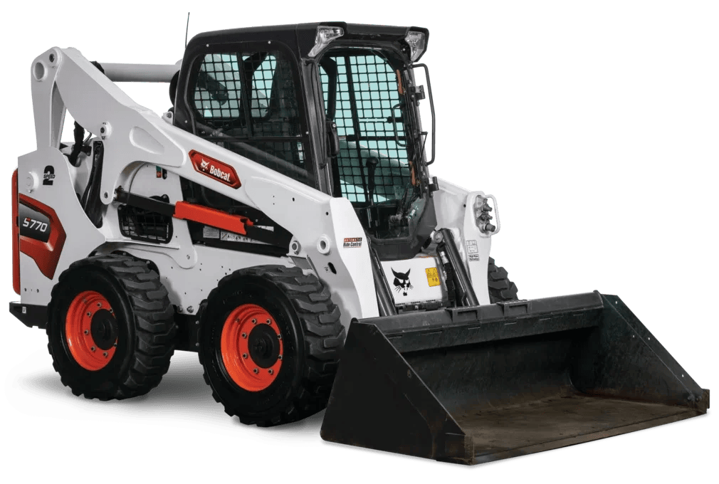 bobcat-s770-bucket-skid steer rentals in western canada