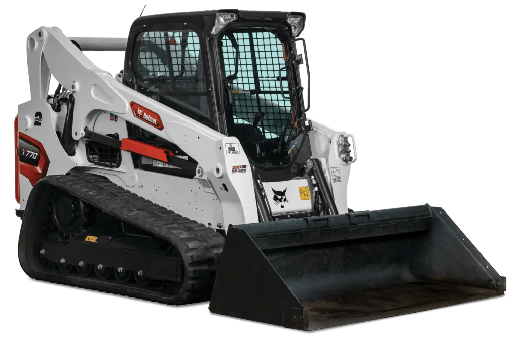 bobcat-t770-bucket-tracked skid steer for rent in western canada