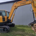 Hyundai 80CR-9A excavator boom and arm detail