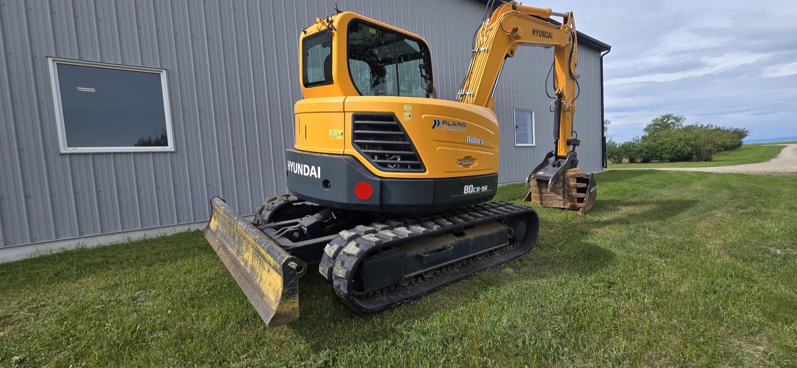 Hyundai 80CR-9A excavator rear view